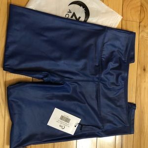 Blue Metallic Light n Tight Hi-Rise 7/8 24"